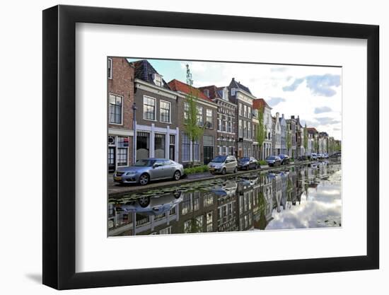 Houses on Turfmarkt in Gouda, South Holland, Netherlands, Europe-Hans-Peter Merten-Framed Photographic Print