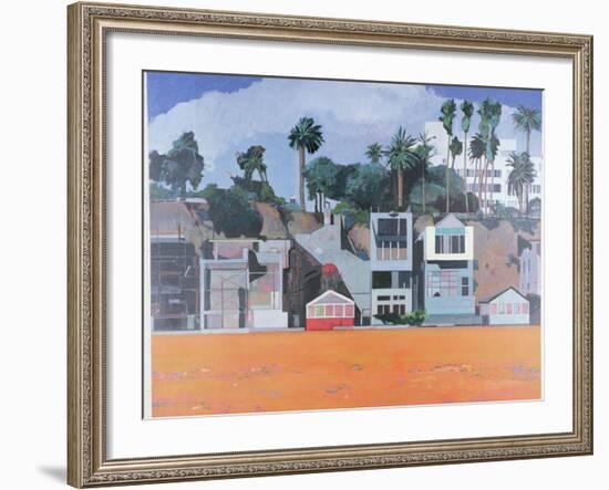 Houses under the Cliff, Santa Monica, USA, 2002-Peter Wilson-Framed Giclee Print