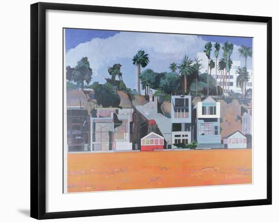 Houses under the Cliff, Santa Monica, USA, 2002-Peter Wilson-Framed Giclee Print