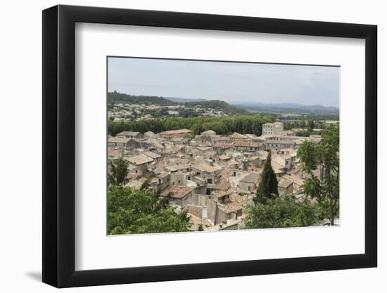 Houses with Terracotta Roof Tiles in the Medieval Old Town of Sommieres-Stuart Forster-Framed Photographic Print