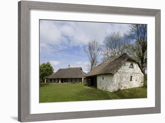 Houses with Thatched Roofs-null-Framed Photographic Print