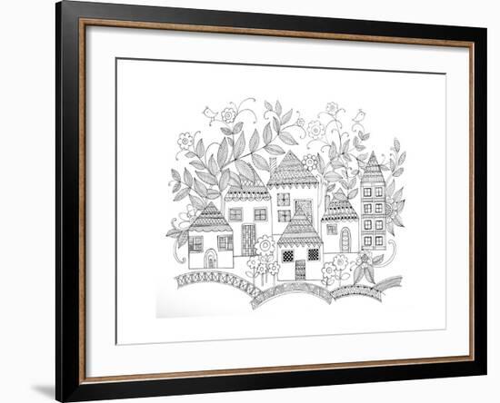 Houses-Neeti Goswami-Framed Art Print