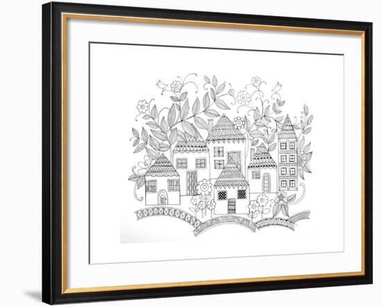 Houses-Neeti Goswami-Framed Art Print