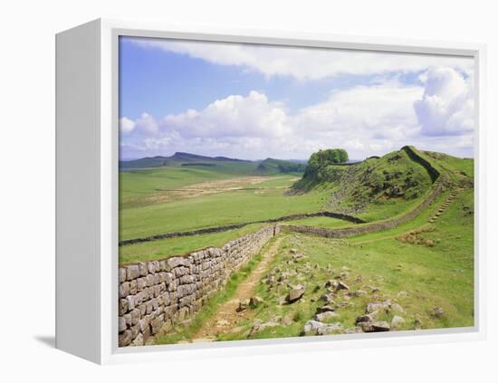 Housesteads, Hadrian's Wall, Northumberland, England, UK-Roy Rainford-Framed Premier Image Canvas