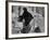 Housewife Washing Her White Stoop During Part of Her Daily Routine-Margaret Bourke-White-Framed Photographic Print