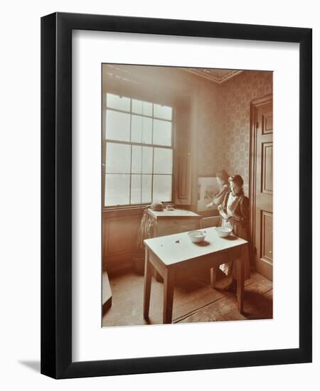 Housewifery, Barnsbury Park School, Islington, London, 1908-Unknown-Framed Photographic Print