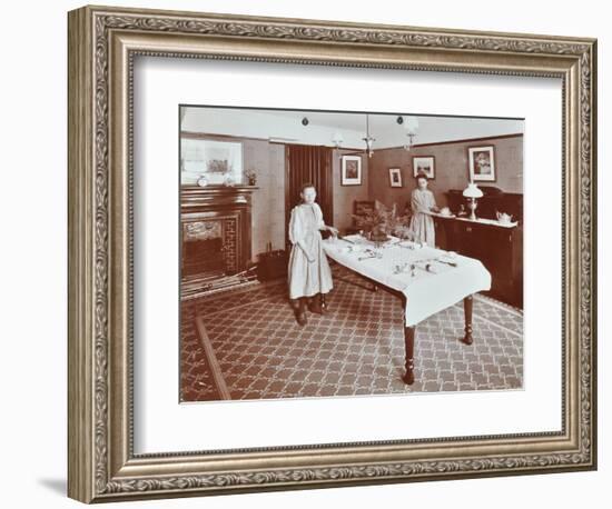 Housewifery Centre, Dulwich Hamlet School, Dulwich Village, London, 1907-null-Framed Photographic Print
