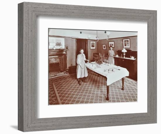 Housewifery Centre, Dulwich Hamlet School, Dulwich Village, London, 1907-null-Framed Photographic Print