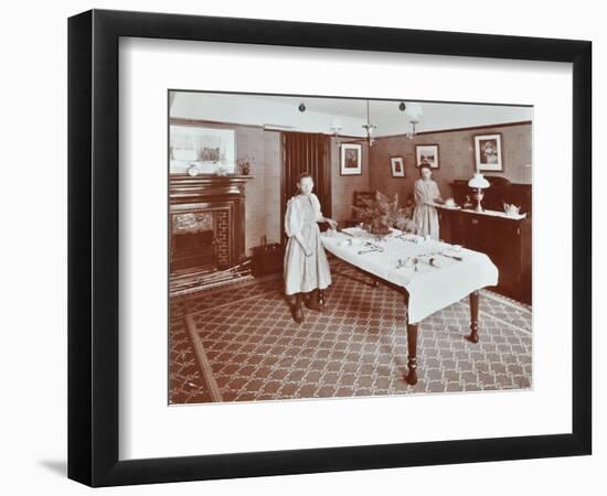 Housewifery Centre, Dulwich Hamlet School, Dulwich Village, London, 1907-null-Framed Photographic Print