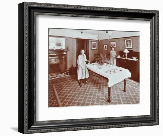 Housewifery Centre, Dulwich Hamlet School, Dulwich Village, London, 1907-null-Framed Photographic Print