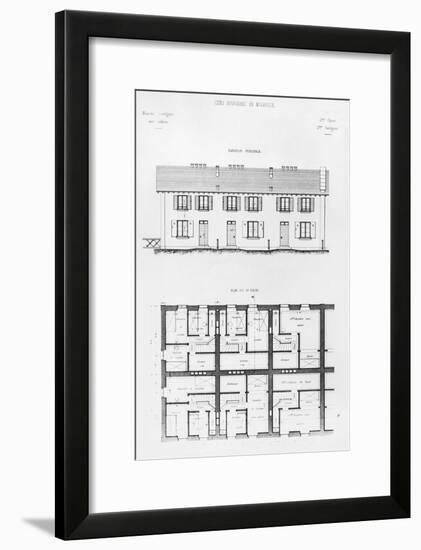 Housing Development in Mulhouse, Late 19th Century-null-Framed Giclee Print