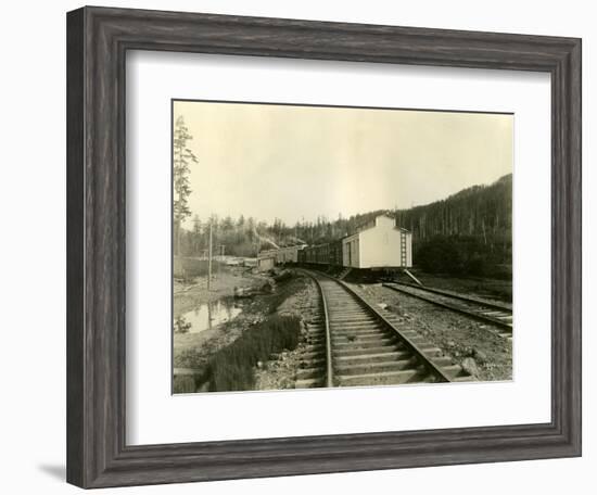 Housing For Railroad Workers, Lake Crescent, 1919-Asahel Curtis-Framed Giclee Print