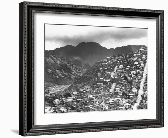 Housing on Hillsides of Honolulu-null-Framed Photographic Print