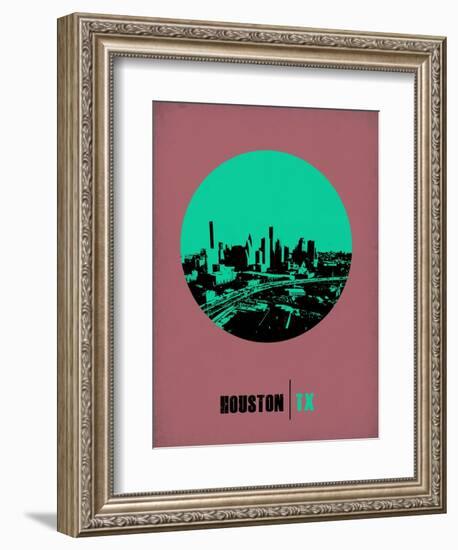 Houston Circle Poster 1-NaxArt-Framed Art Print