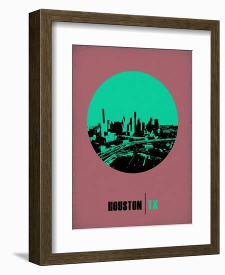 Houston Circle Poster 1-NaxArt-Framed Art Print