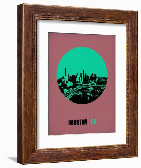 Houston Circle Poster 1-NaxArt-Framed Art Print