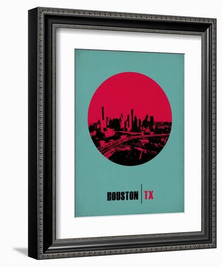 Houston Circle Poster 2-NaxArt-Framed Art Print