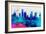 Houston City Skyline-NaxArt-Framed Art Print