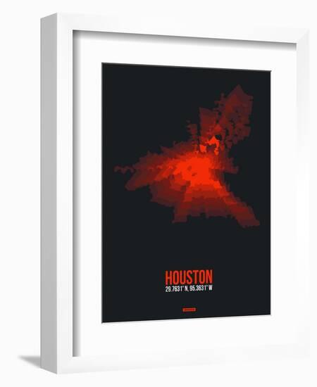 Houston Radiant Map 2-NaxArt-Framed Art Print