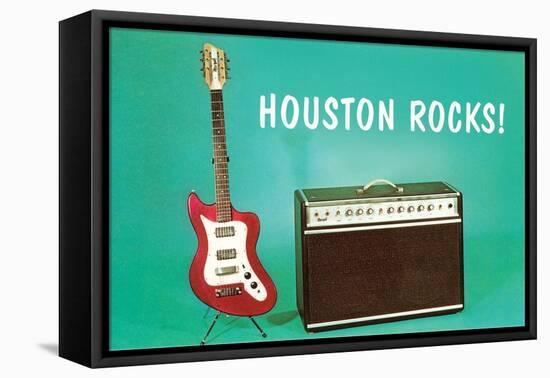 Houston Rocks!-null-Framed Stretched Canvas