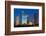 Houston Skyline at Night from Eleanor Tinsley Park, Texas, United States of America, North America-Kav Dadfar-Framed Photographic Print