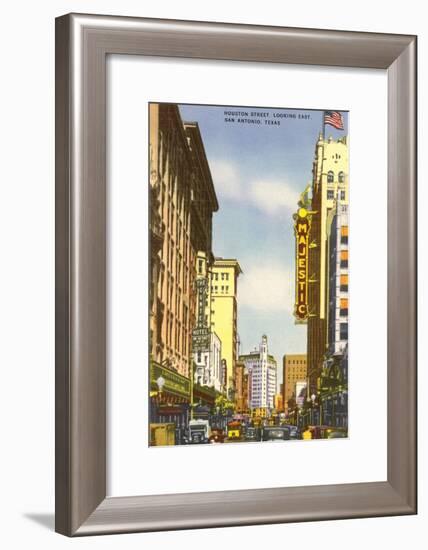 Houston Street, San Antonio, Texas-null-Framed Art Print