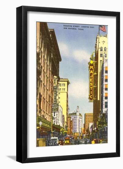 Houston Street, San Antonio, Texas-null-Framed Art Print