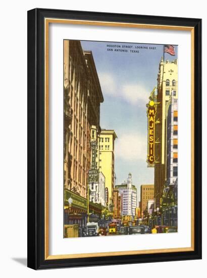 Houston Street, San Antonio, Texas-null-Framed Art Print