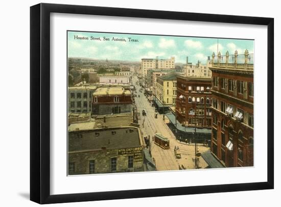 Houston Street, San Antonio, Texas-null-Framed Art Print