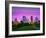 Houston Texas Modern Skyline at Sunset Twilight from Park Lawn-holbox-Framed Photographic Print