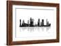 Houston Texas Skyline BG 1-Marlene Watson-Framed Giclee Print