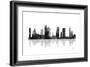Houston Texas Skyline BG 1-Marlene Watson-Framed Giclee Print