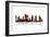 Houston Texas Skyline BW 1-Marlene Watson-Framed Giclee Print