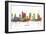 Houston Texas Skyline MCLR 1-Marlene Watson-Framed Giclee Print