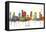 Houston Texas Skyline MCLR 1-Marlene Watson-Framed Premier Image Canvas