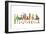 Houston Texas Skyline Mclr 2-Marlene Watson-Framed Giclee Print