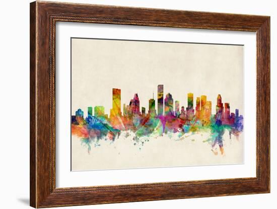 Houston Texas Skyline-Michael Tompsett-Framed Art Print