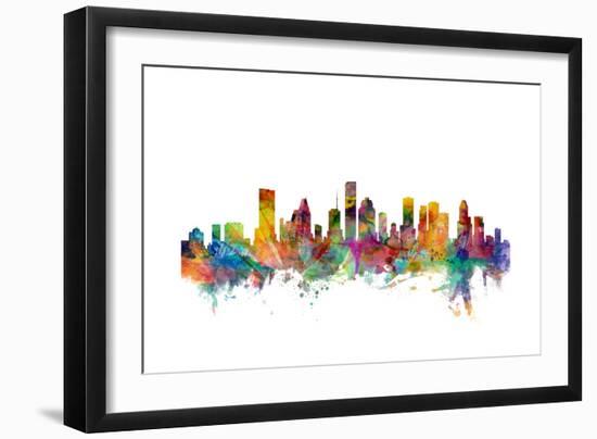 Houston Texas Skyline-Michael Tompsett-Framed Art Print