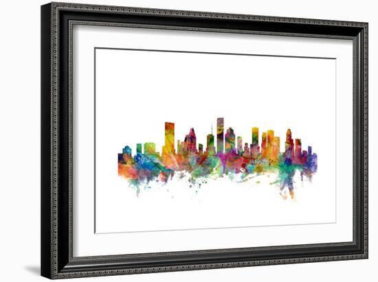 Houston Texas Skyline-Michael Tompsett-Framed Art Print