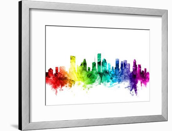 Houston Texas Skyline-Michael Tompsett-Framed Art Print