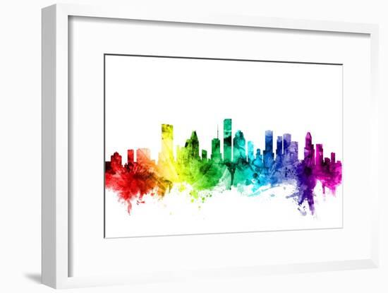 Houston Texas Skyline-Michael Tompsett-Framed Art Print