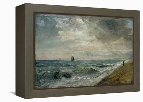 Hove Beach, East Sussex-John Constable-Framed Premier Image Canvas