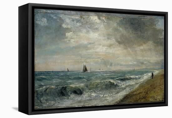 Hove Beach, East Sussex-John Constable-Framed Premier Image Canvas