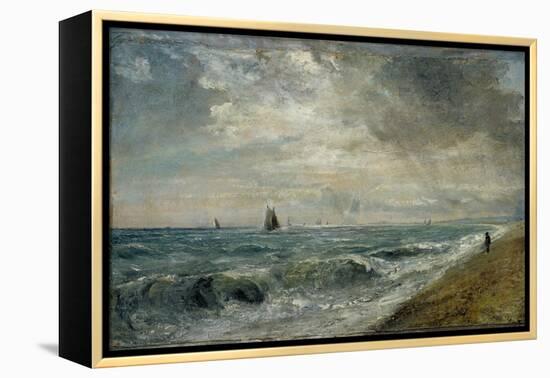 Hove Beach, East Sussex-John Constable-Framed Premier Image Canvas