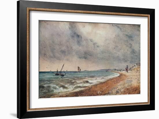 'Hove Beach, with Fishing Boats', c1824-John Constable-Framed Giclee Print