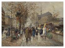 Parisian Outdoor Market-Hovely-Art Print