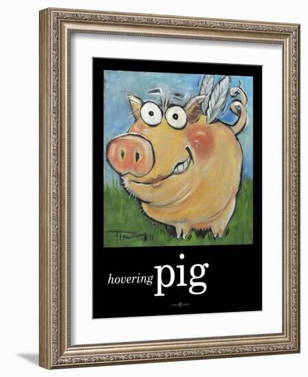 Hovering Pig-Tim Nyberg-Framed Giclee Print