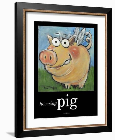 Hovering Pig-Tim Nyberg-Framed Giclee Print