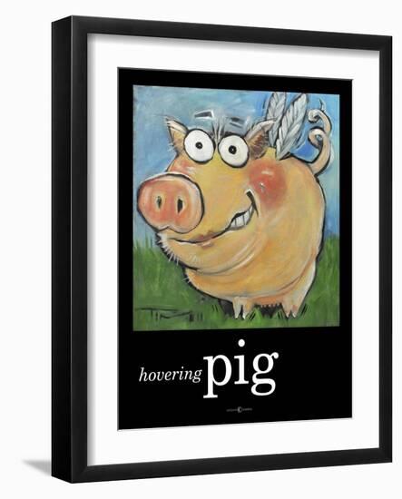 Hovering Pig-Tim Nyberg-Framed Giclee Print