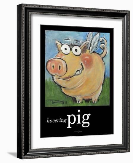 Hovering Pig-Tim Nyberg-Framed Giclee Print